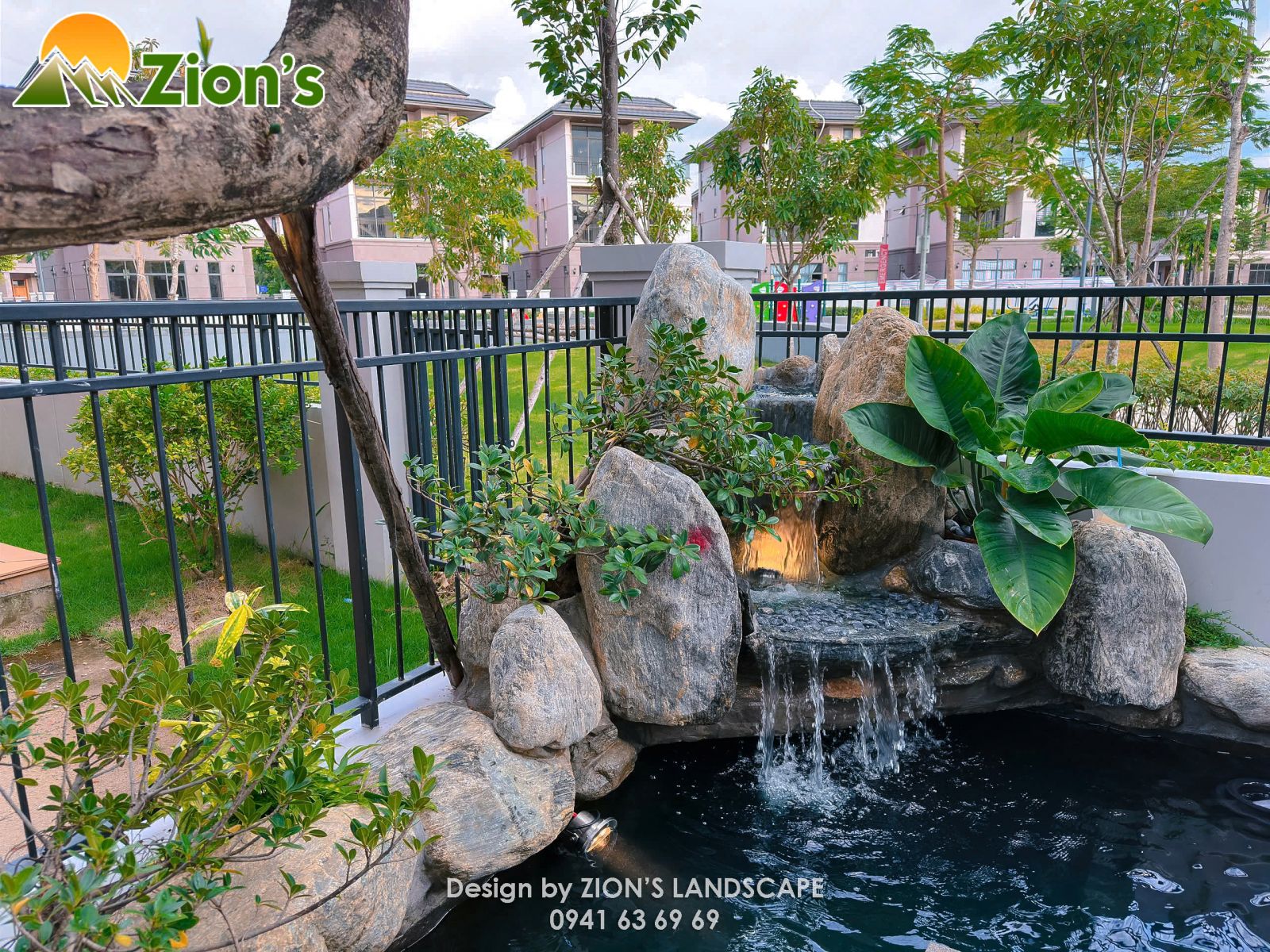 Thi công sân vườn biệt thự tại Nhà Bè - Zion's Landscape